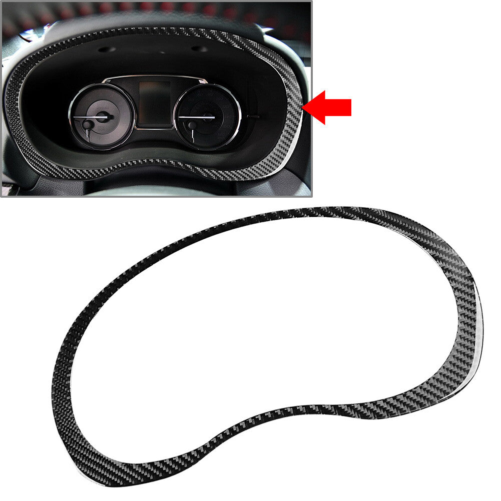 Carbon Fiber Black Speedometer Frame Cover Trim for Subaru WRX STI 2015-2021