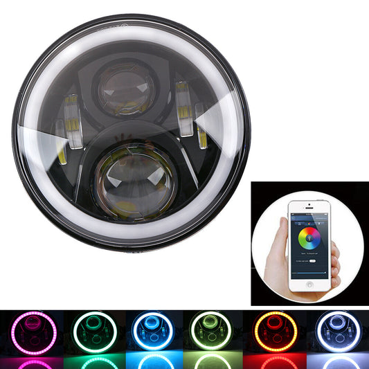 1 Halo RGB 7-inch LED DRL headlight kit for Jeep for Wrangler JK TJ LJ