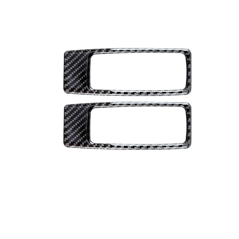 Carbon Fiber Sun Visor Mirror Frame Cover Trim for BMW X5 E70 X6 E71 2008-2013