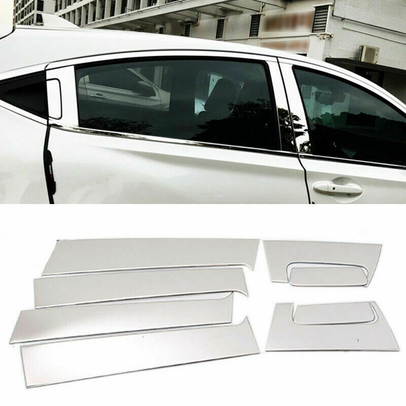 Chrome Window Pillar Posts Molding Cover Trim for Honda Vezel HR-V HRV 2016-2020
