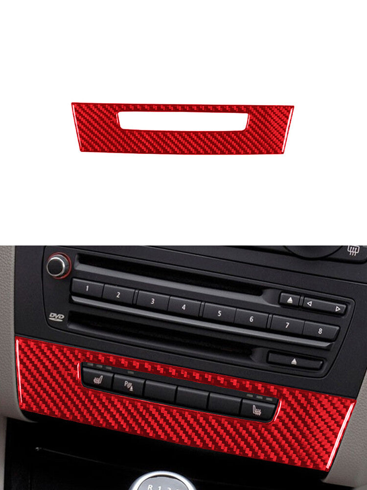 for Seat Heating Button Trim Cover for BMW 1Series Convertible E82/E88 2008-2013 Red