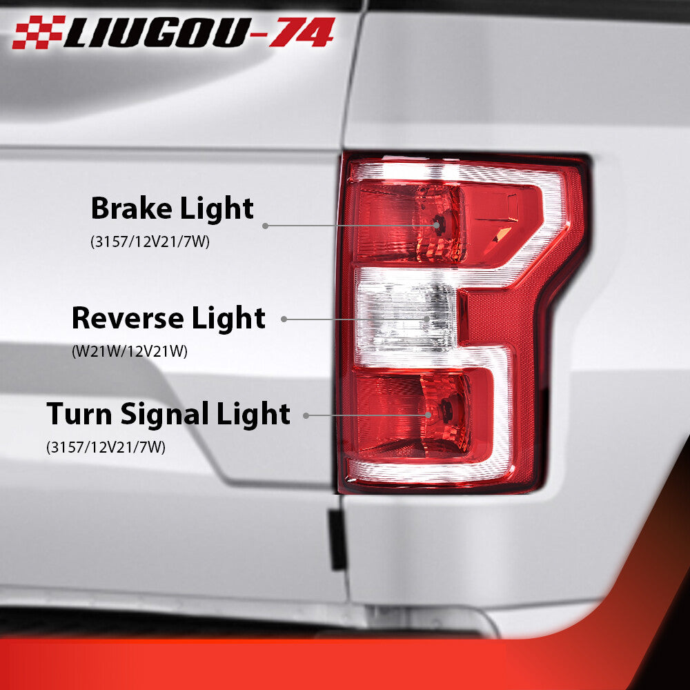 Suitable for 2018, 2019, and 2020 for Ford F-150. Rear taillight on the right passenger side.