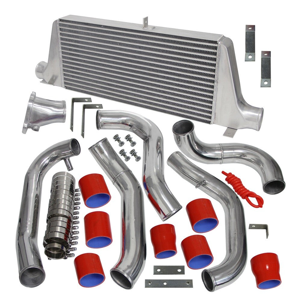 Front Mount Intercooler Kit for Mazda RX7 RX-7 FC FC3S 13B 1986-1991 1.3L Red