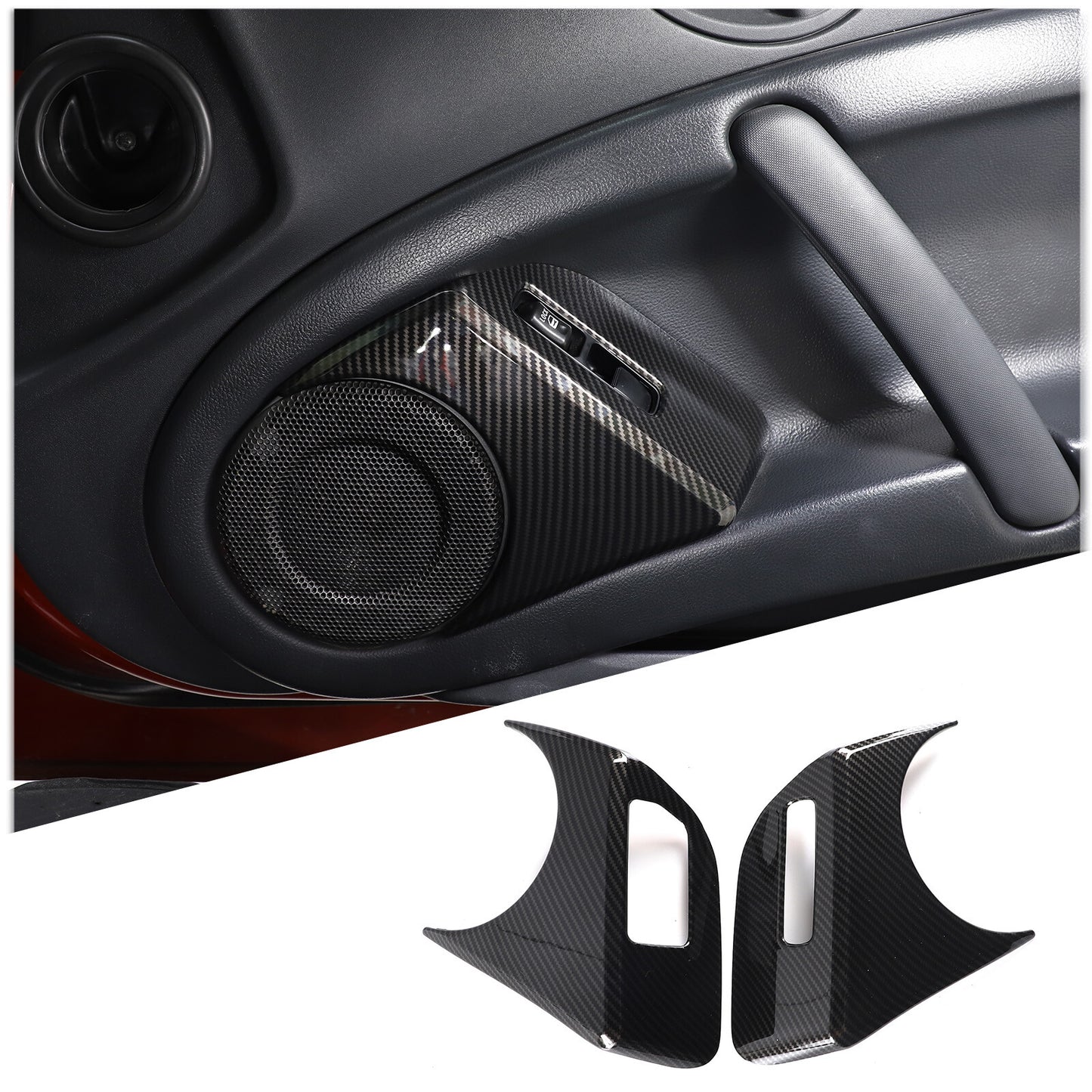 Orange central air conditioning cover trim for Ford Maverick 2022-2023