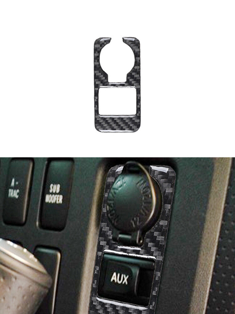 Power Socket Trim Panel Carbon Fiber Interior for Toyota FJ Curiser 2007-2021