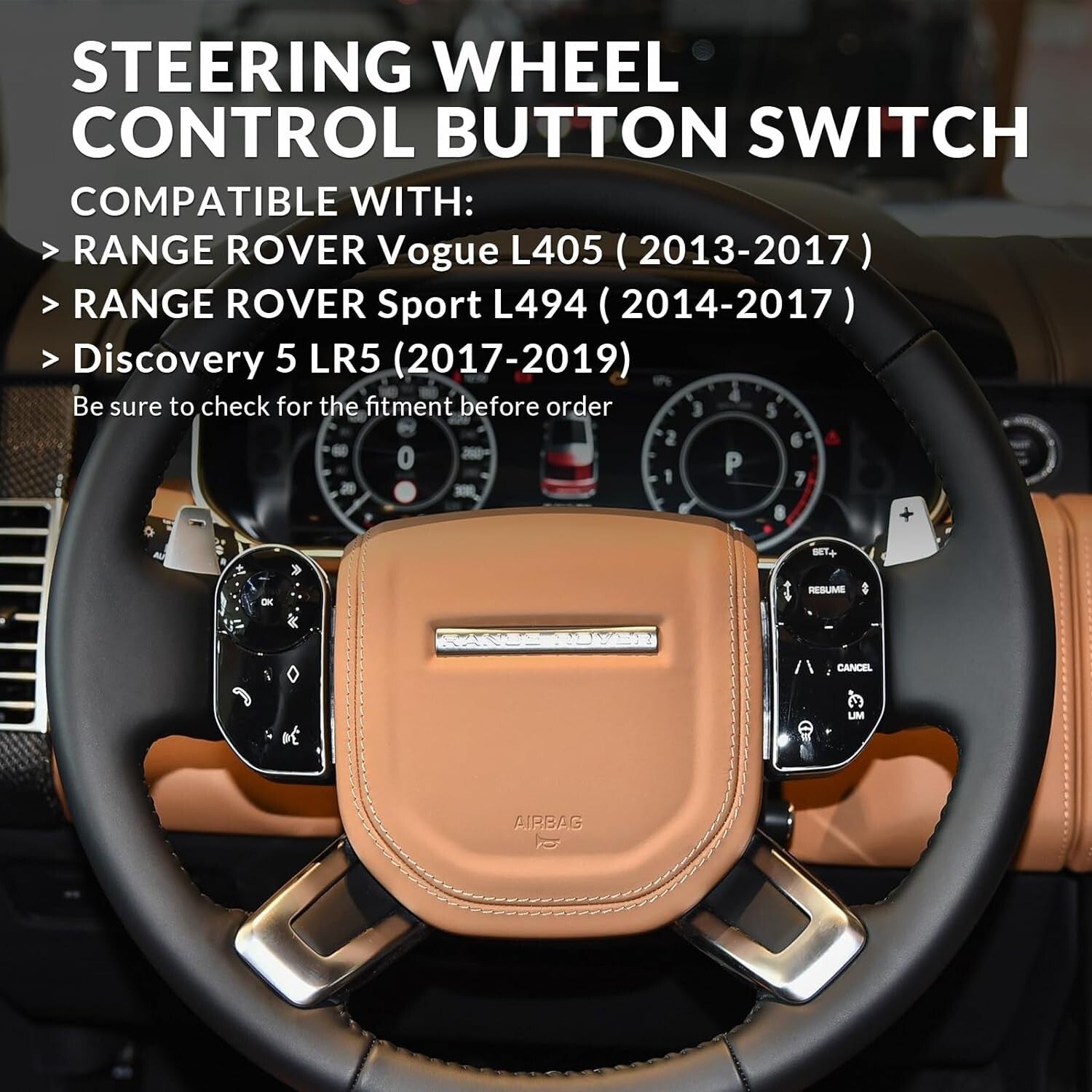 Touch Steering Wheel Button Control Switch for Range Rover Sport Vogue 2014-2017