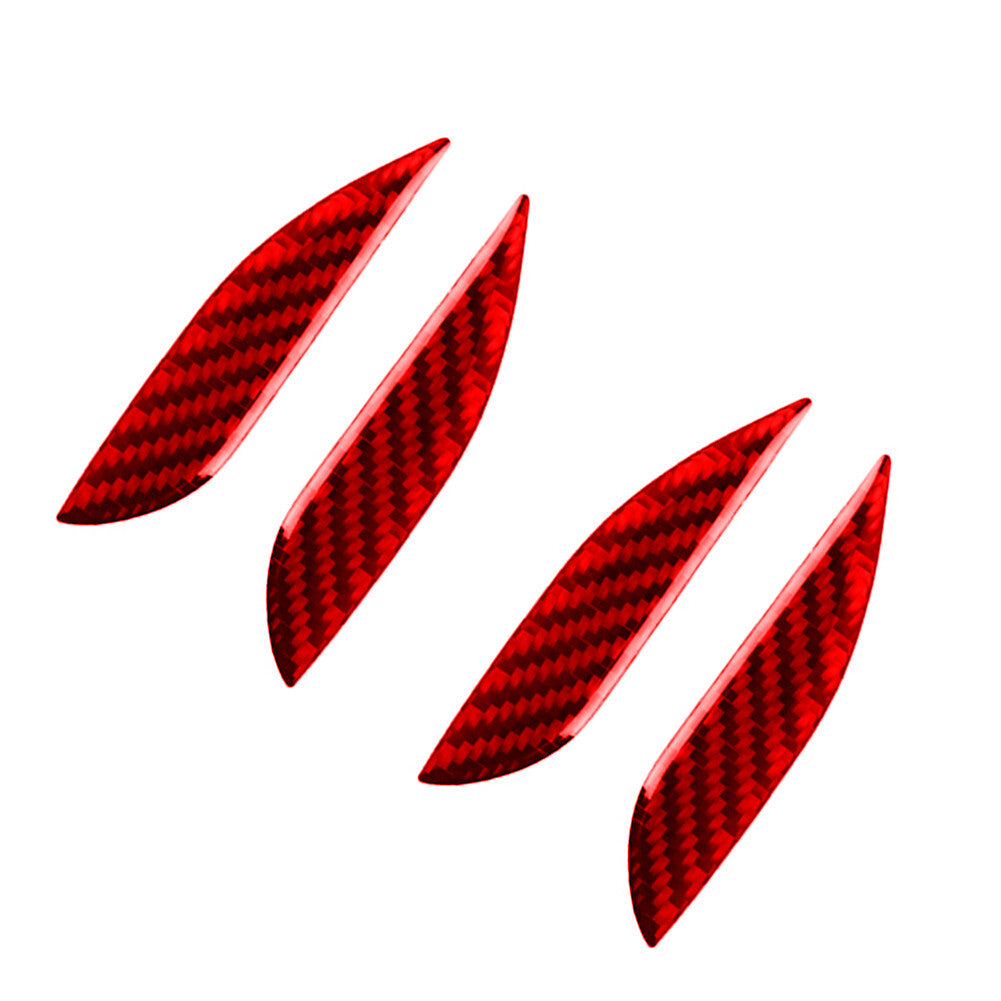 Red carbon fiber door handle decorative stickers suitable for BMW 3 Series F30 2013-18