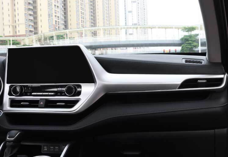 2020-2022 Middle Console Dashboard Strip Trim Matte Silver for Toyota Highlander