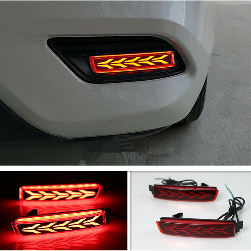 for Nissan Sentra 2013-2019 LED Rear Fog Light Tail Bumper Light Sets Replace 2X