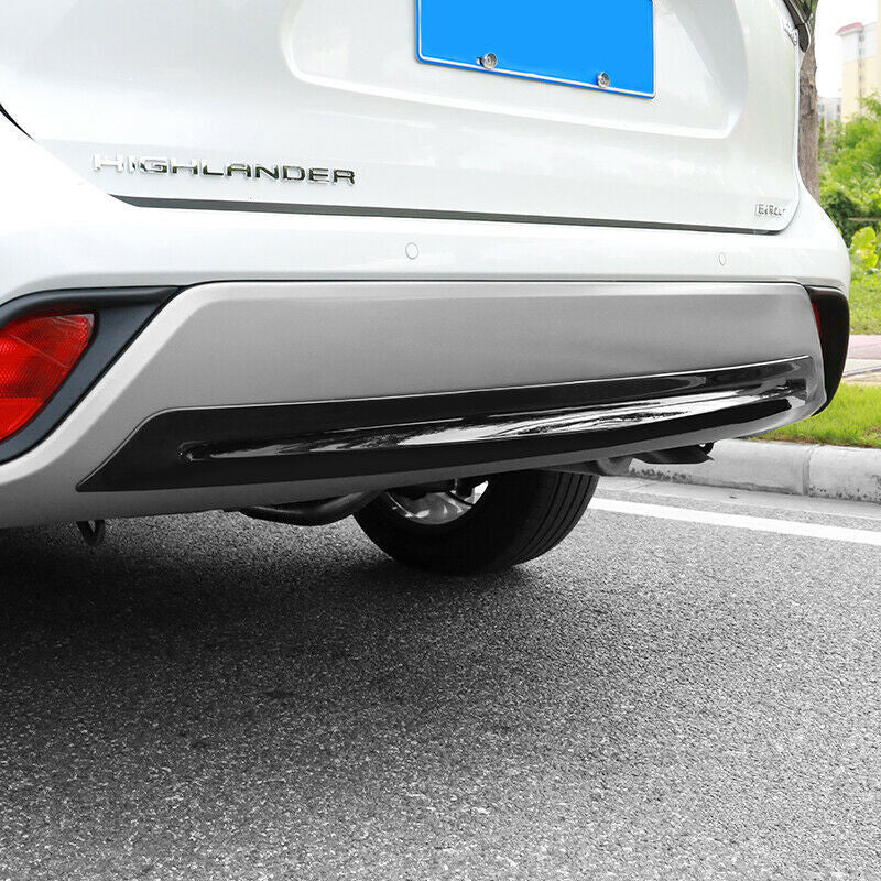 for Toyota Highlander 2020-2023 Rear Bumper Lip Spoiler Guard Trim Glossy Black