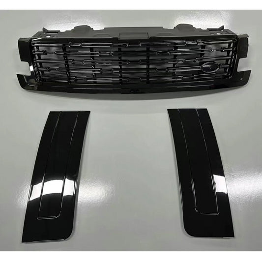Front Bumper Grille+Door Side Vent Cover Trim for Range Rover L460 2023-25 Black