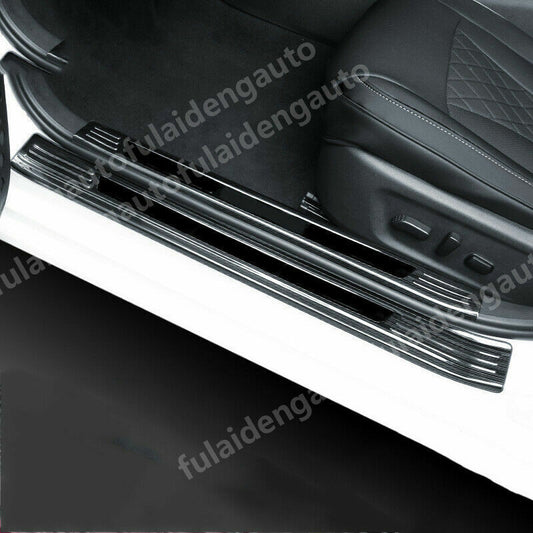 8P for Nissan Teana Altima 2019-2022 Black Side Door Sill Scuff Plate Cover trim