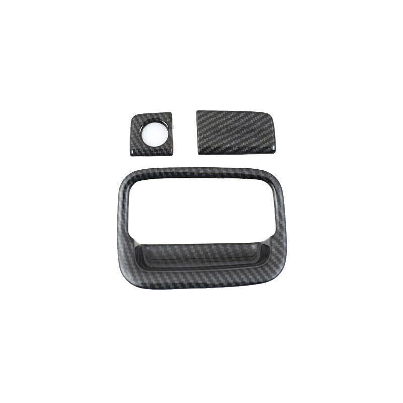 for Co -Pilot Storage Box Handle Sticker Trim 3 for Honda CRV 2017-22 Carbon Fiber