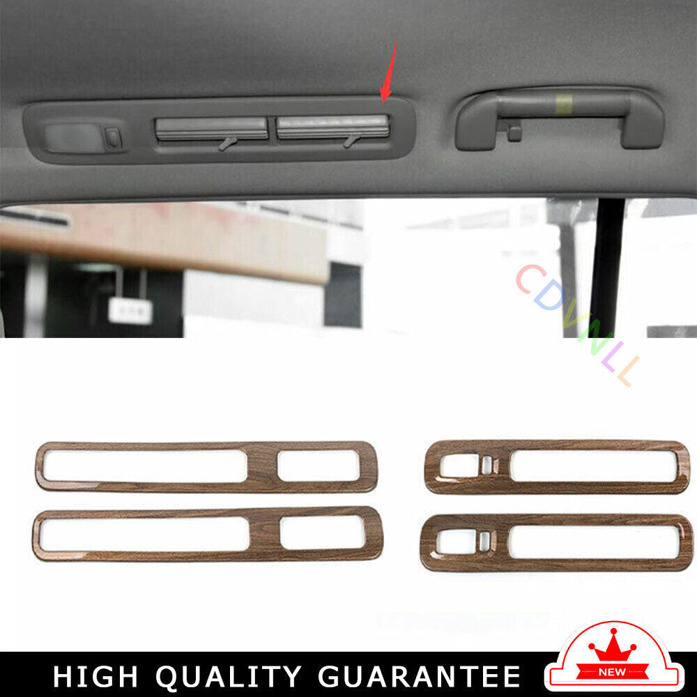 Rear Reading Lamp Frame Cover Trim Fit for Nissan Armada Y62 2017-20 Wood Grain
