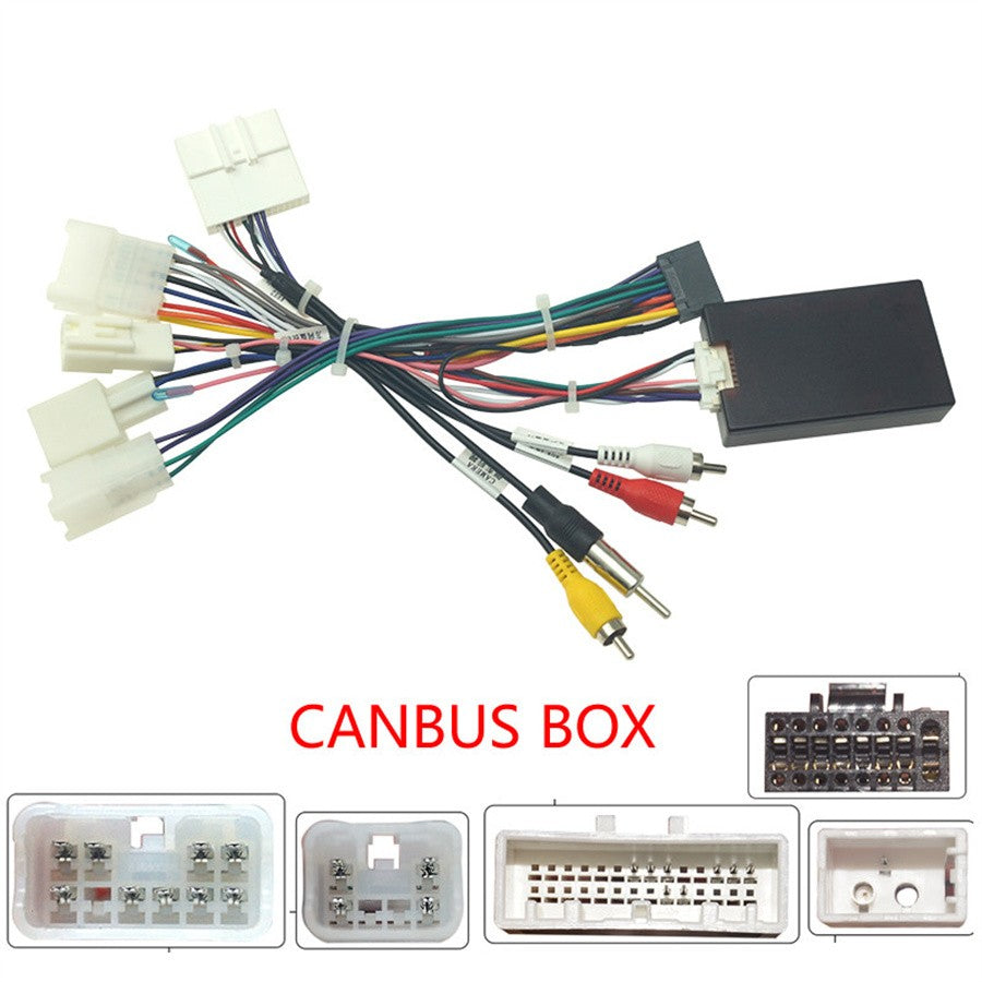 Car Audio 16PIN Android Power Wiring Harness Cable Adapter Canbus for Subaru