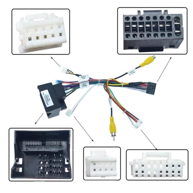 16-pin automotive Android stereo wiring harness with CANbus box for Peugeot 3008/2008