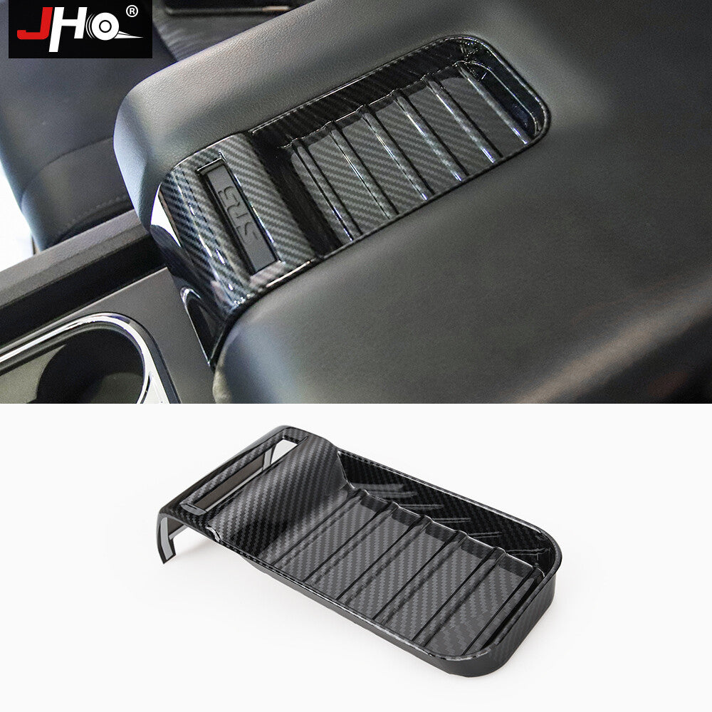 Carbon Fiber Car Central Armrest Cover Storage Box Trim for Toyota Tundra 14-21