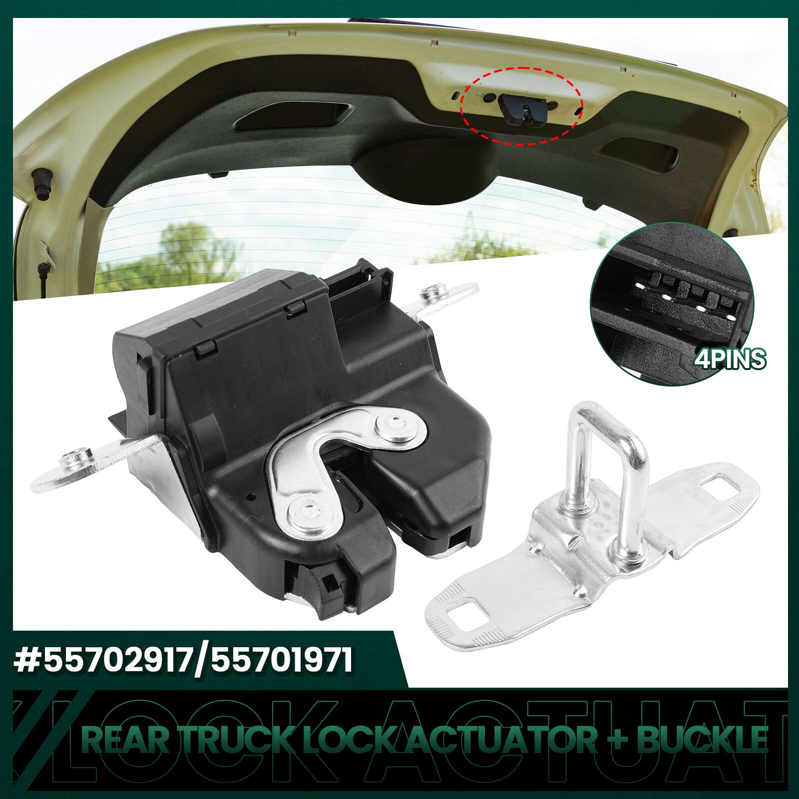 Rear Tailgate Trunk Lock Actuator for Fiat Bravo 500 Grande Punto Evo 55702917