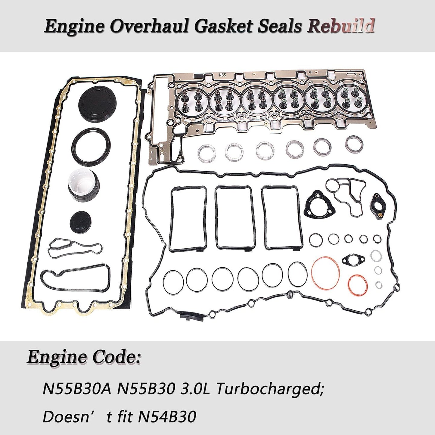 Engine Cylinder Head Gasket Set for BMW 535i xDrive F10 F32 3.0L Turbo N55B30