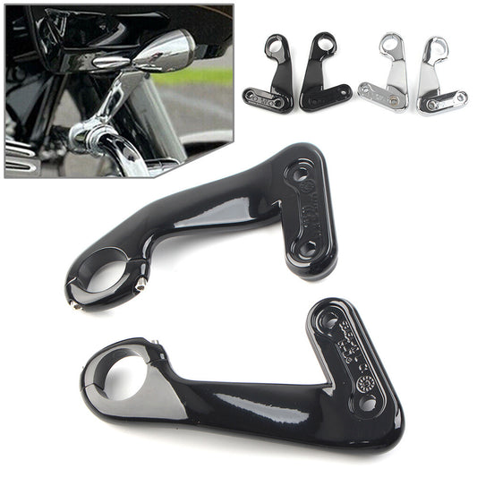 Motorcycle Front Fairing Support Bracket Mount Pair for Harley 10-13 Road Glide