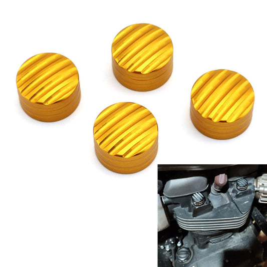 4¢ª Billet bearbeitete Kopfschrauben-Abdeckkappe f¨¹r T120 Thruxton Scrambler Gold