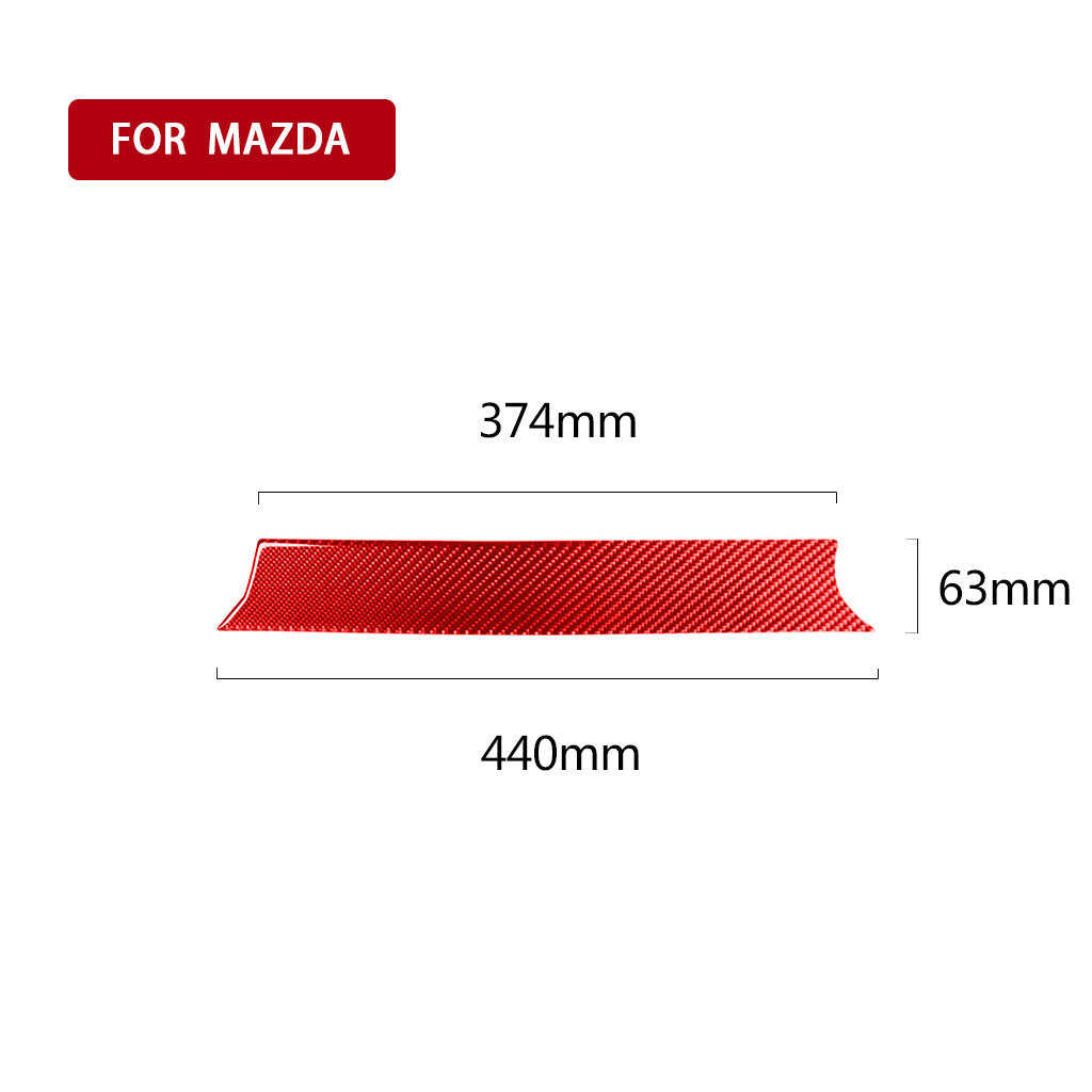 Red Carbon Fiber Interior for Co -pilot Dashboard Panel Trim for Mazda CX-5 2017-2021