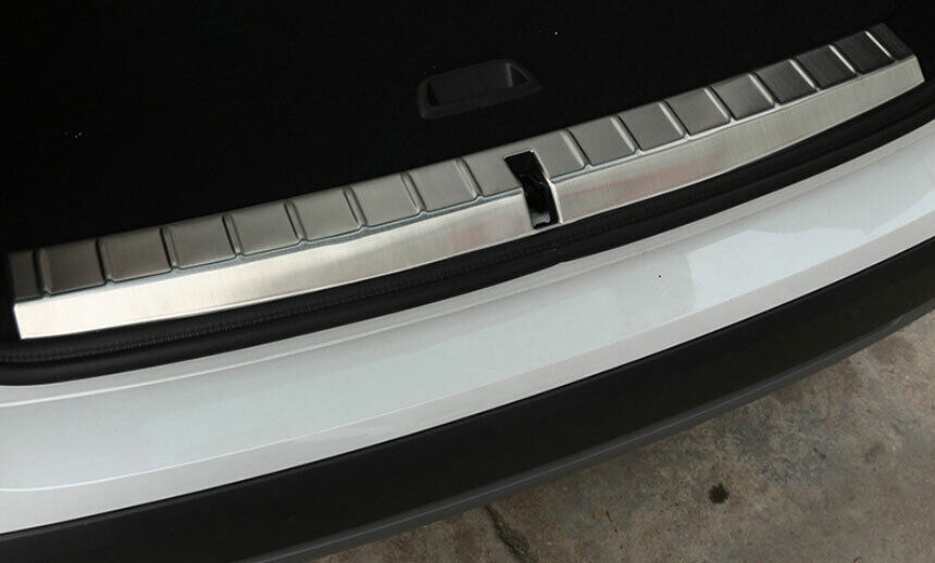 Fit for BMW X1 F48 2016-2022 Silver Steel Rear Bumper Protector Guard Cover Trim