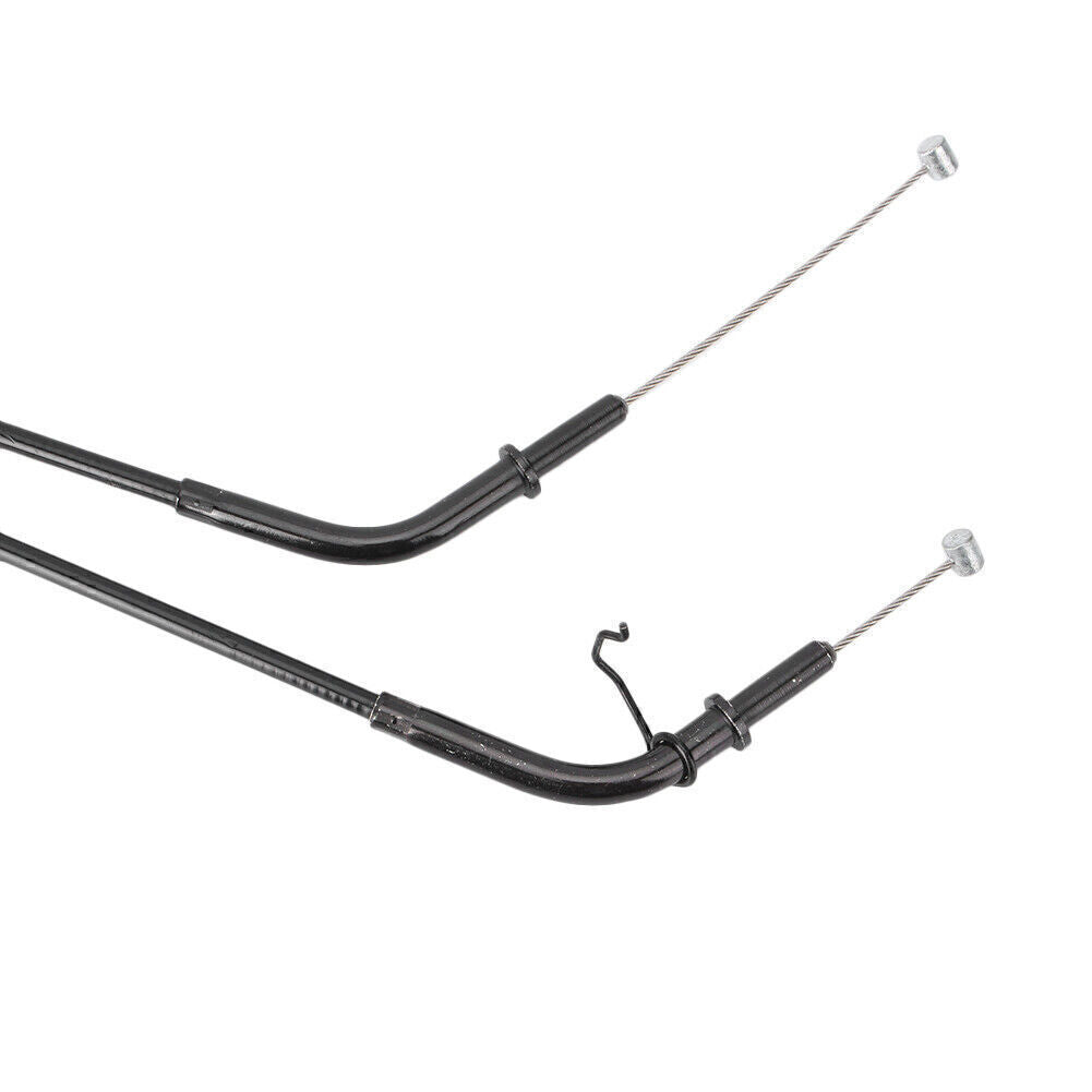 for Kawasaki ZX6R/ZX600P 2007 08 Moto Steel Throttle Cable Wire Line Black