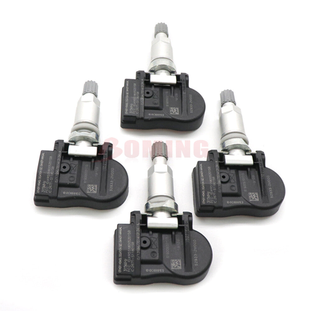 4 new TPMS 52933-2M000 Tire Pressure Sensors for Hyundai Accent for Kia Forte 315MHz