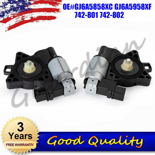 Front L+R power window lift motors GJ6A5858XC and GJ6A5958XF are suitable for Mazda CX-7, CX-9, and RX-8.