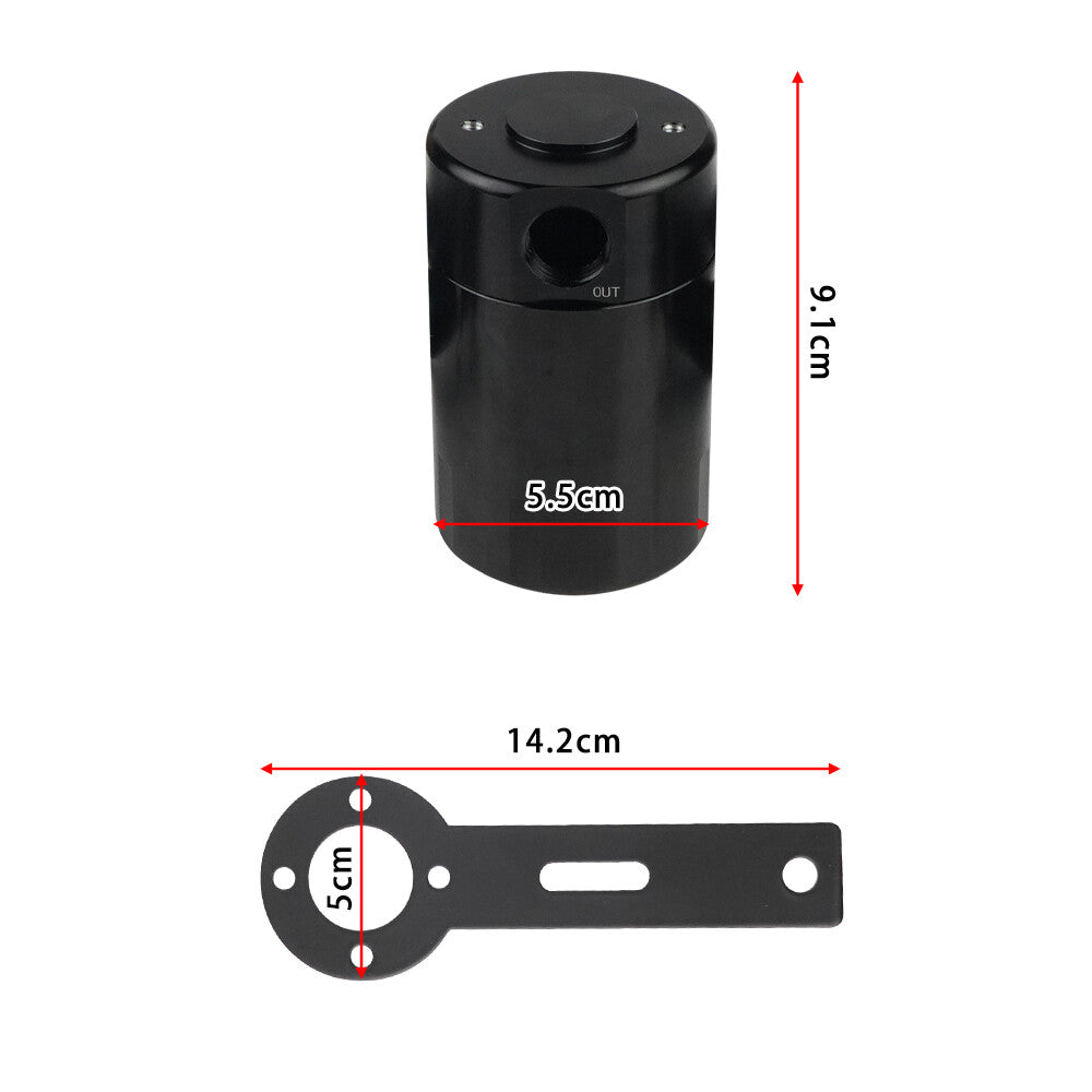 Oil Catch Can Air Oil Separator For 2021-2023 for Ram TRX 6.2L Aluminum Black