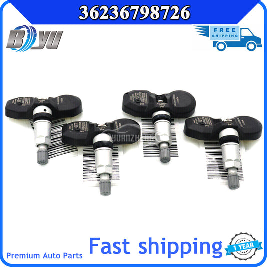 4 TPMS tire pressure sensors suitable for BMW 328i, 335i, 528i, 550i, 750i, 760Li (models 36236798726-)