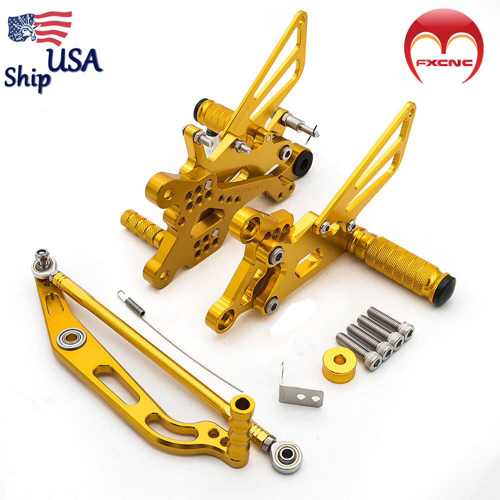 Suitable for Yamaha YZF R6 R6S 2006-2016 CNC geared footstools with GP pedals.