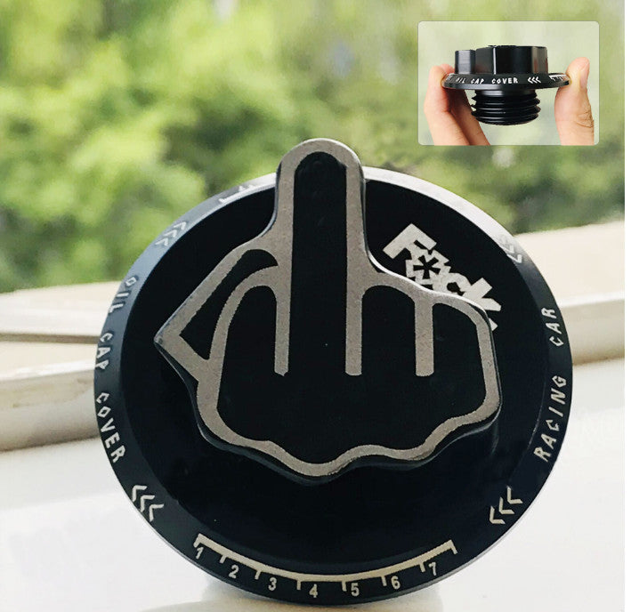 Black JDM Middle Finger Screw-In Oil Filler Tank Cap Valve Cover for Acura for Honda