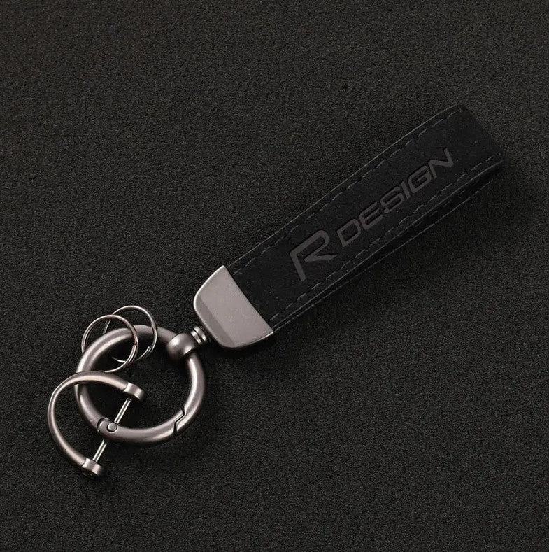 Car keychain, automatic key ring, luxury brown leather, suitable for Cooper S R53 R55 R56 F55 F56