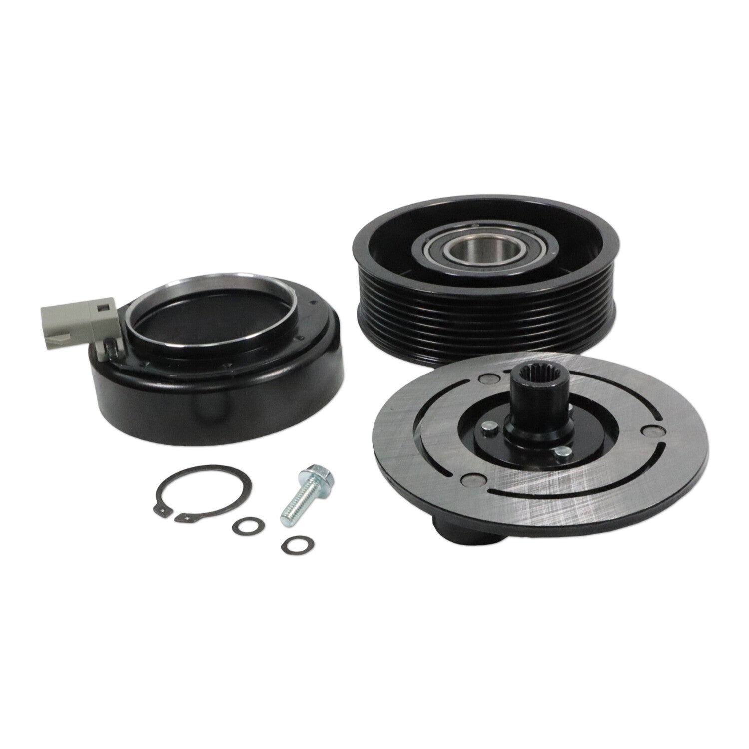 AC Compressor Clutch Kit Pulley Coil for Dodge for Ram 2500 3500 2006-2009 5.9L 6.7L