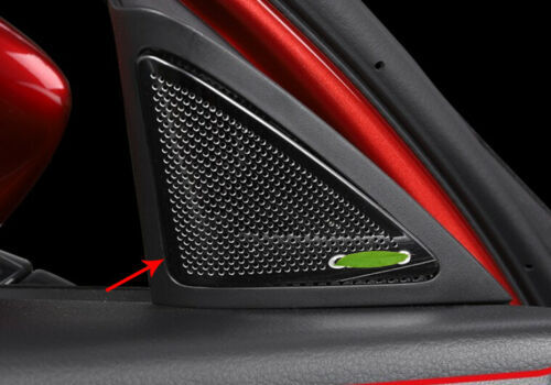 for Mazda CX-30 2020-2022 Interior Black titanium A-Pillar Speaker Cover Trims