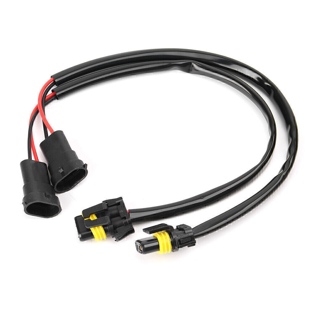 H8/H11-To-9006 Headlight Conversion Pigtail Connectors Wiring Harness