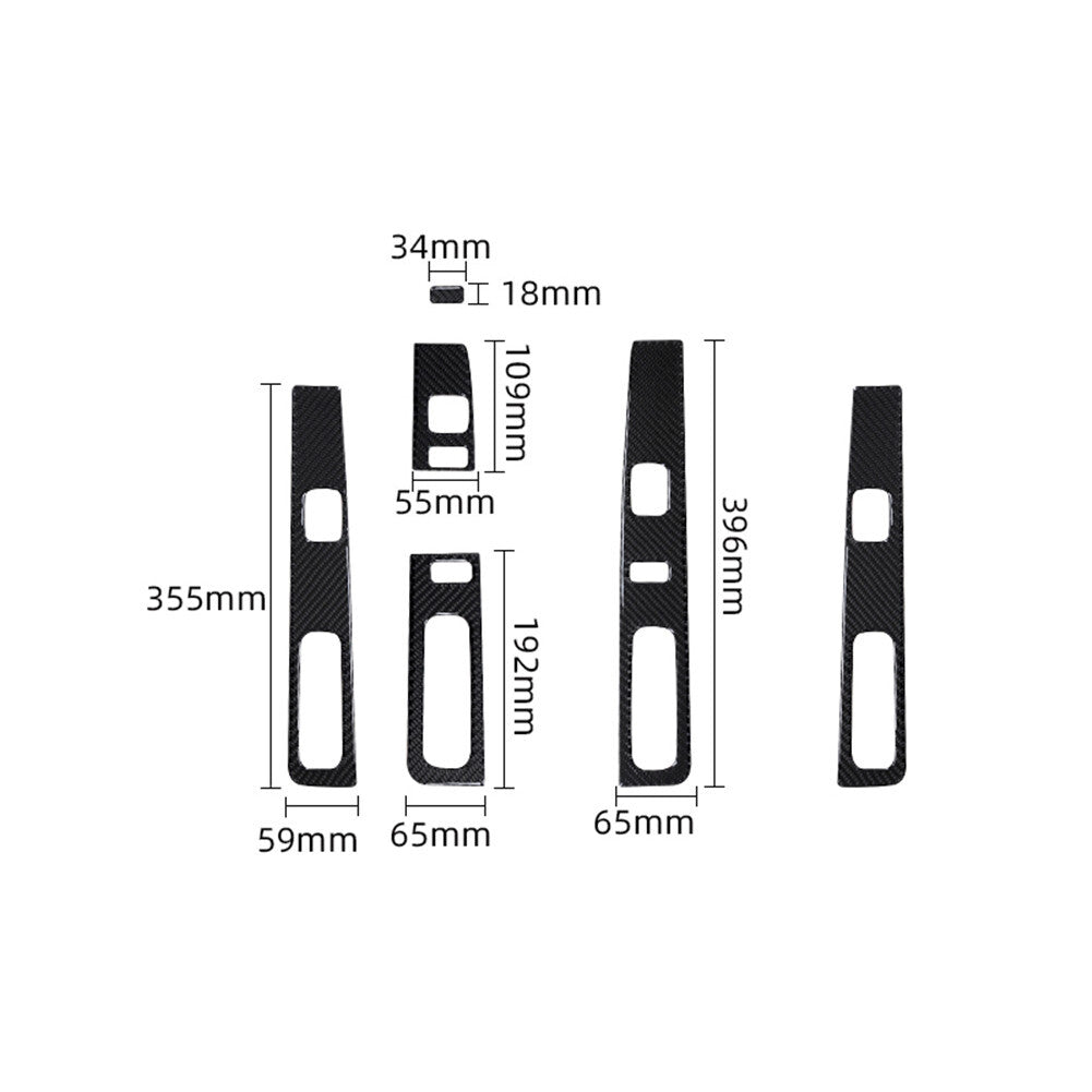 Carbon Fiber (4DR) Door Control Cover For Colorado 2004-2012/ for Canyon 2005-2012
