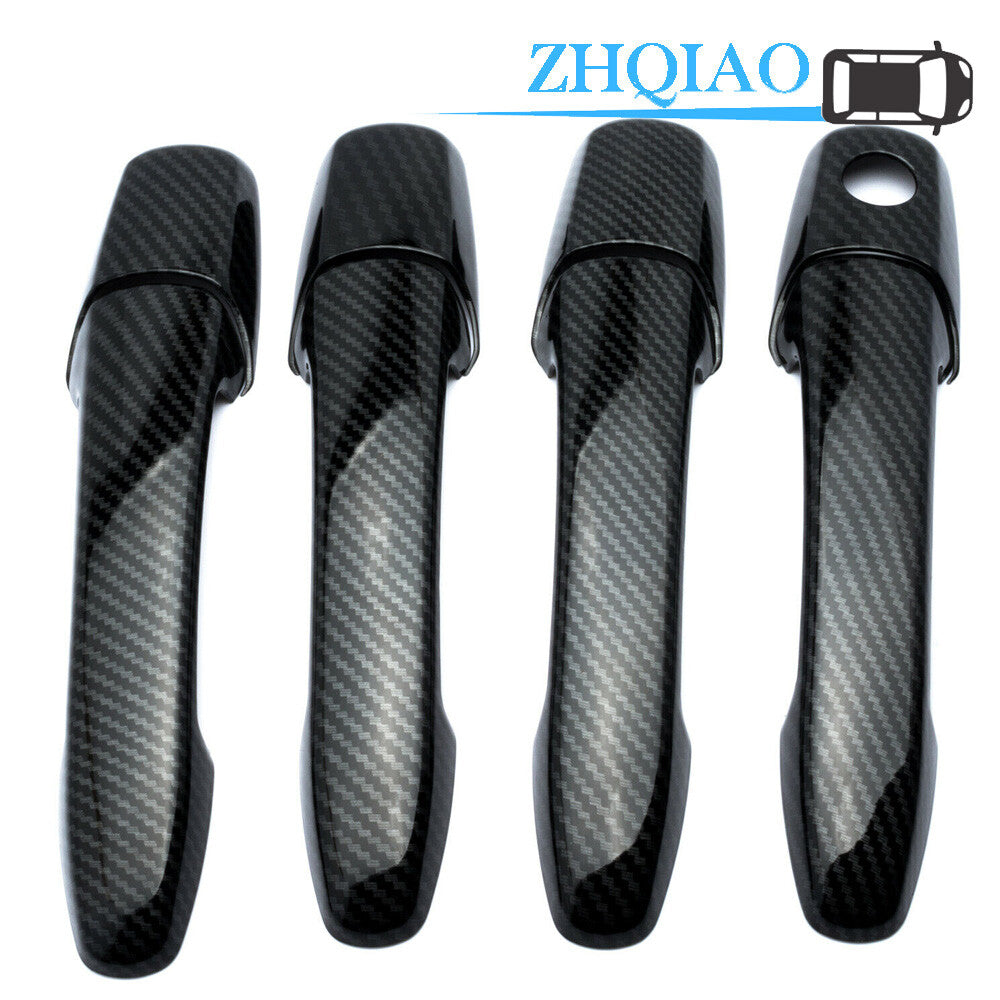 Carbon Fiber Style Door Handle Cover Trim Fit for Mercury Milan 2006-2011