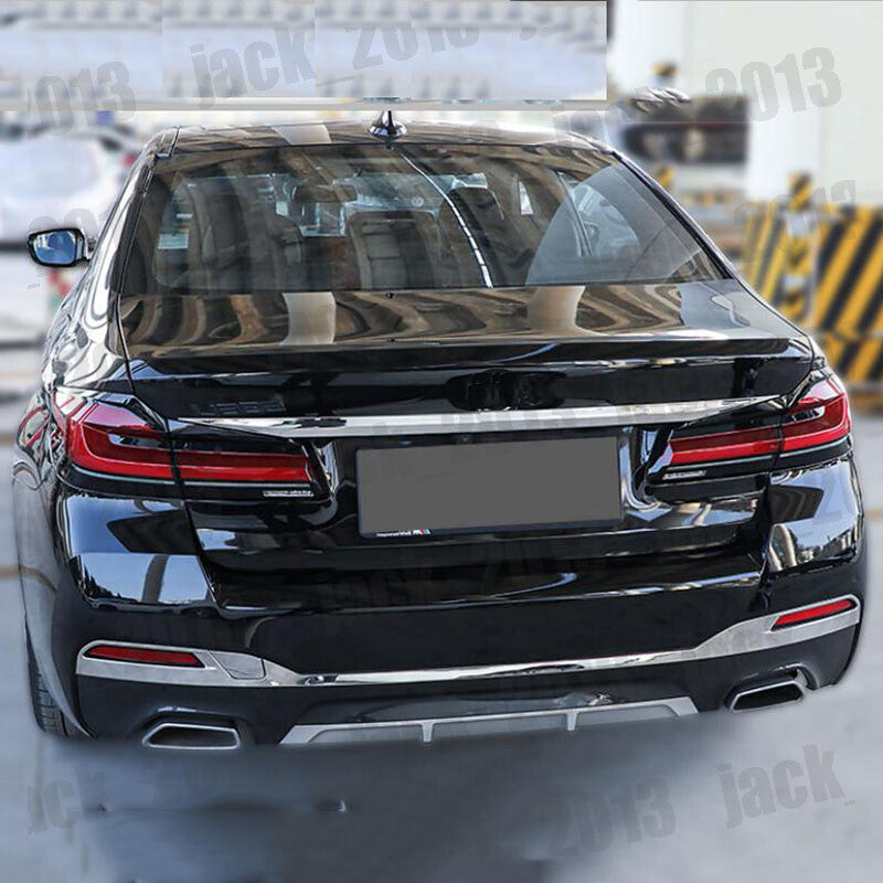 for BMW 5 Series G30 2017- 2021 Steel Chrome Rear Trunk Gate Lid Upper Cover 1x