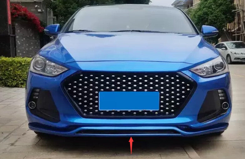 Fit for Hyundai for Elantra 2017-2018 Blue Painted Front Bumper Lip Spoiler Splitter