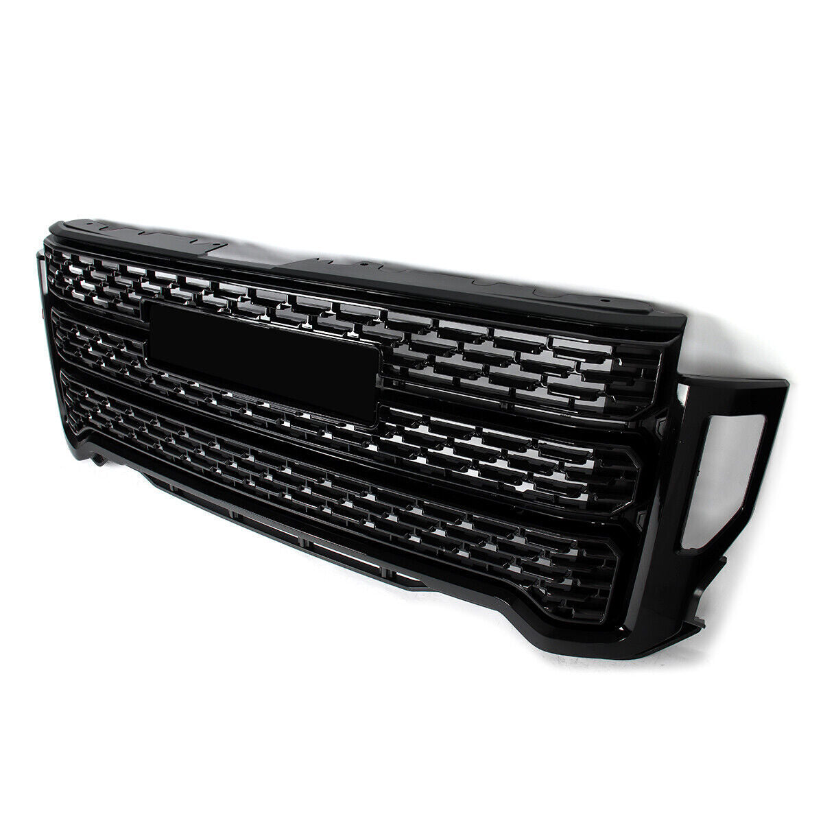 Gloss Black Bumper Grille Denali Style for GMC for Sierra 2500 HD/3500 HD 2020-2023