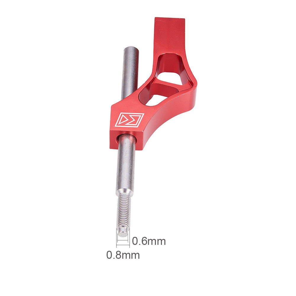 Car Lever Extension Adjustable Height For Shift Knob w/ Adapter Red Aluminium