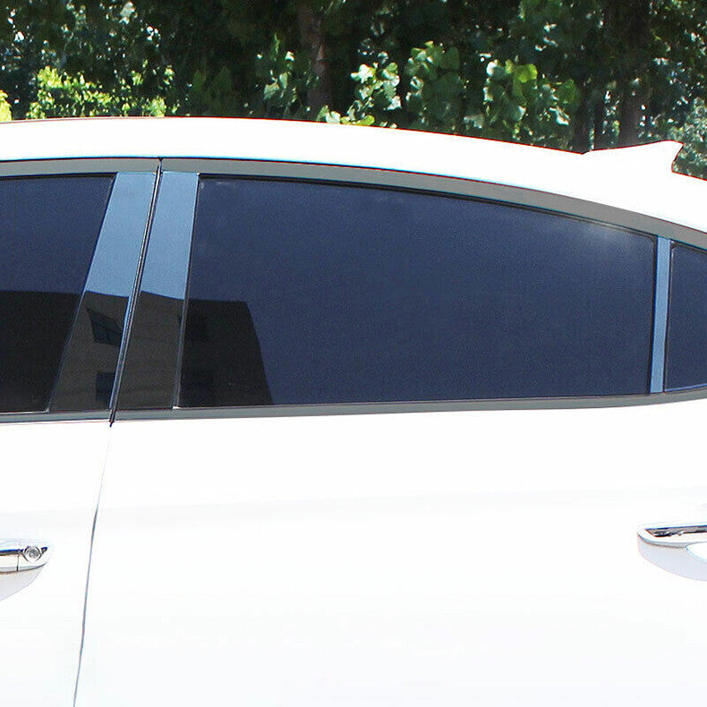 for Hyundai for Elantra 2017-2020 Black Steel Window Pillar Posts Strip Door Trim 6x