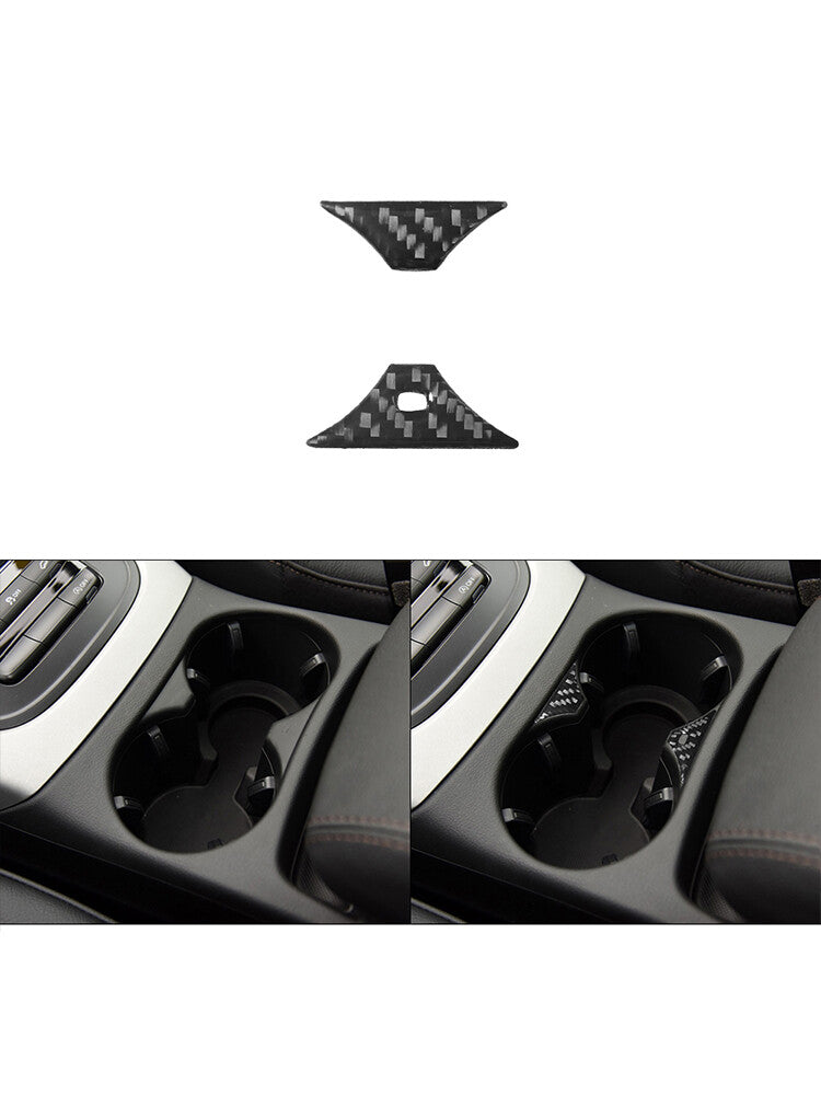 2X Carbon Fibre Centre Shell Frame Trim for Audi Q5 2009-2017