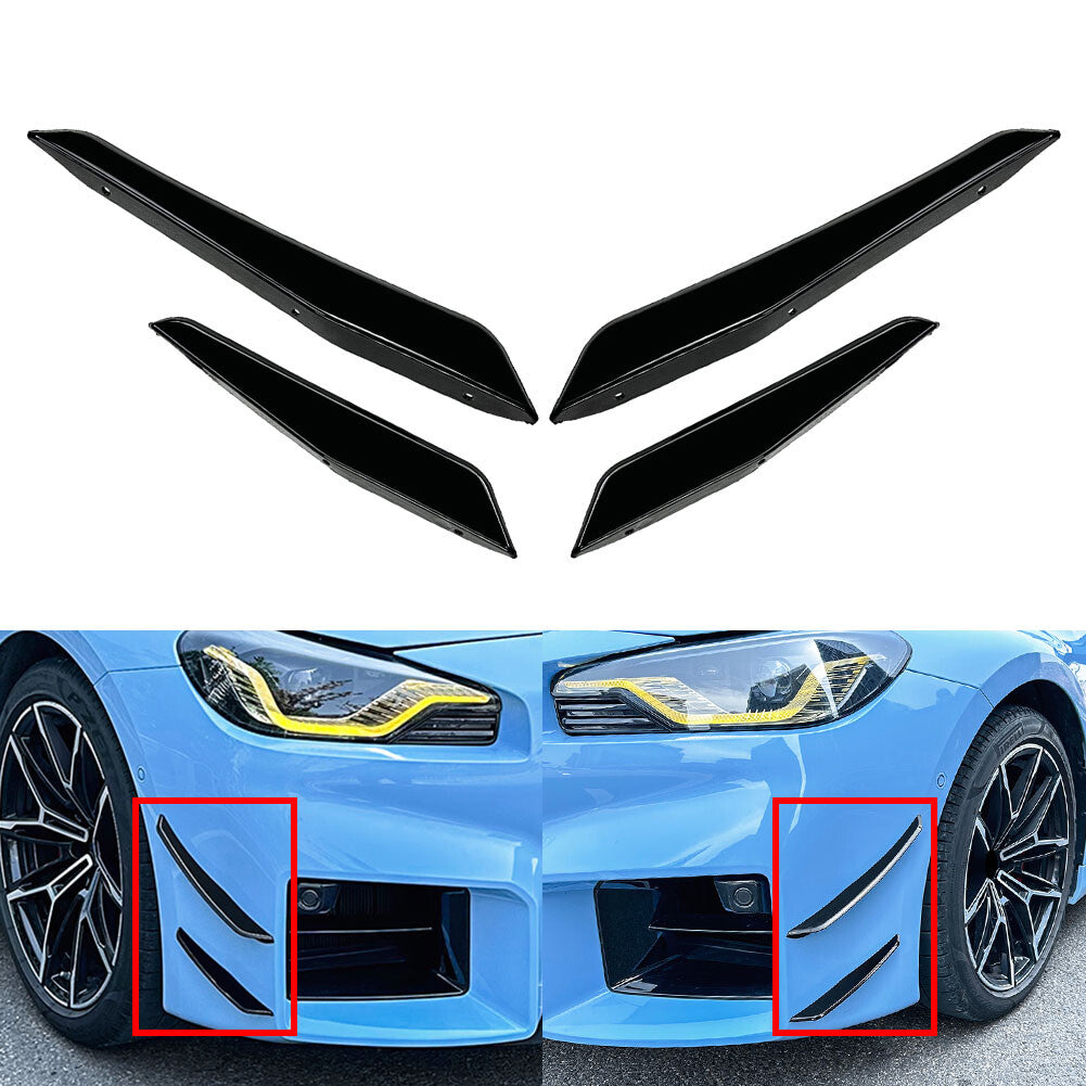 Front Bumper Splitter Side Skirt Spoiler for BMW M2 G87 2023-2024 23 2024