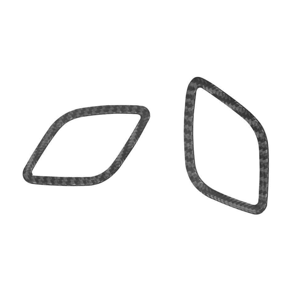 2X Carbon Fiber Defogging Vent Outlet Trim Cover for Hyundai for Veloster JS 2019-22