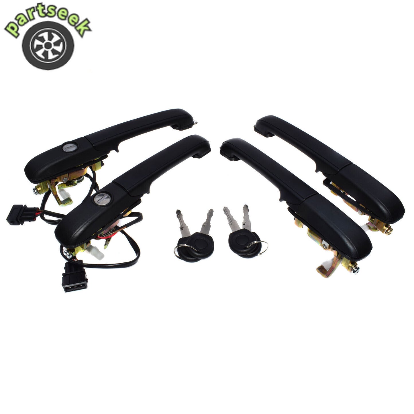 4 Pcs Door Handle Front Rear for VW for Passat Sedan 1994-1997 3A0839206A 3A0839205A