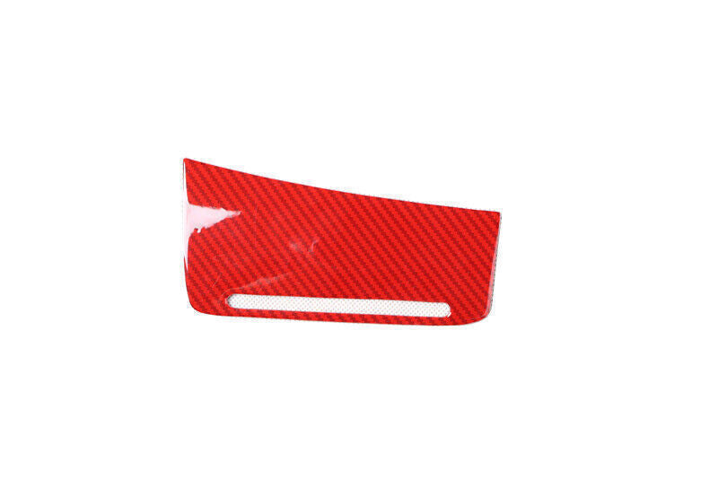 for Audi TT 08-14 Red Carbon Fiber Console Cigarette Lighter Storage Panel Trim
